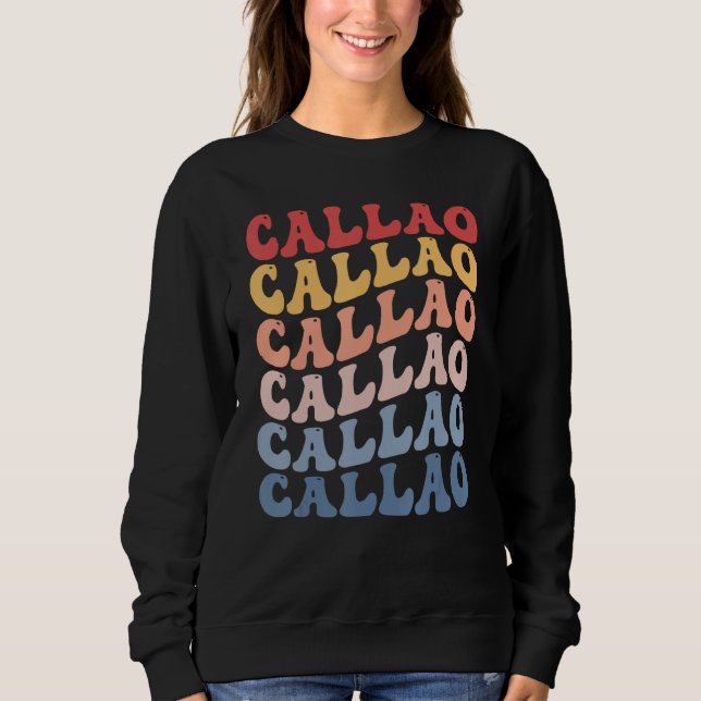 Callao City Groovy Retro Sweatshirt (Front)