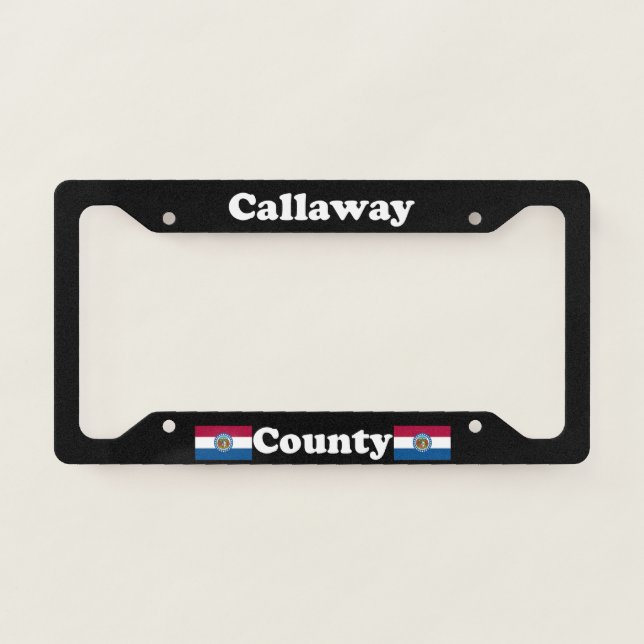 Callaway County Missouri LPF License Plate Frame (Front)