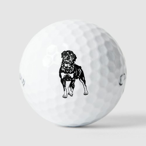 Callaway Supersoft 12 pack golf balls rottweiler 