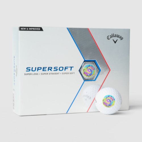 Callaway Supersoft 12 pack golf balls tie_dye