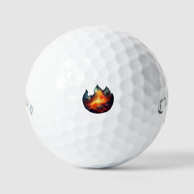 Callaway Supersoft Golf Balls - Flames Artwork (Front)