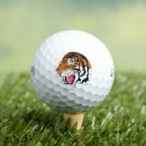 Callaway Supersoft golf balls tiger roar