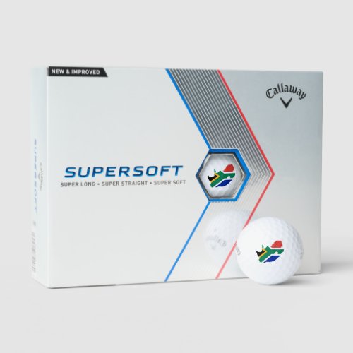 Callaway Supersoft South Africa Flag  Golf Balls