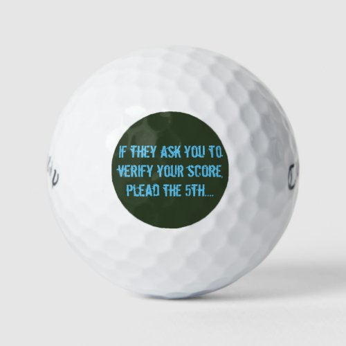 Callaway Warbird Golf Balls_ Plead the 5th Edition Golf Balls