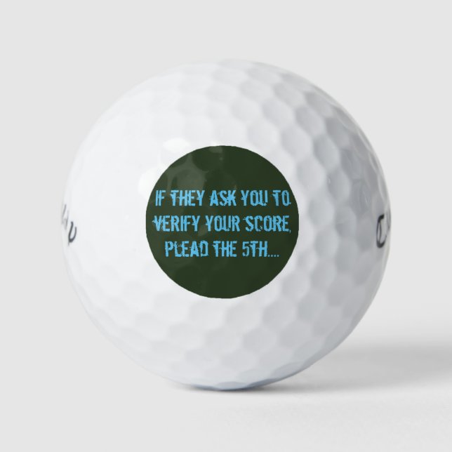Callaway Warbird Golf Balls- Plead the 5th Edition Golf Balls (Front)