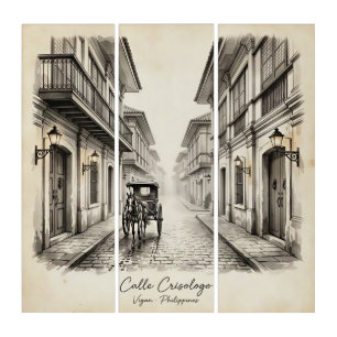 Calle Crisologo Vigan Heritage Street Wall Art
