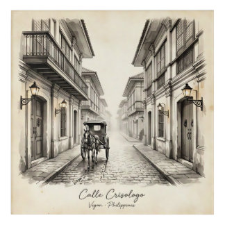 Calle Crisologo Vigan Heritage Street Wall Art