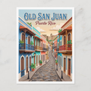 Calle del Cristo San Juan Puerto Rico Postcard