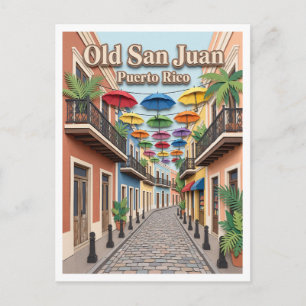Calle Fortaleza San Juan Puerto Rico Postcard