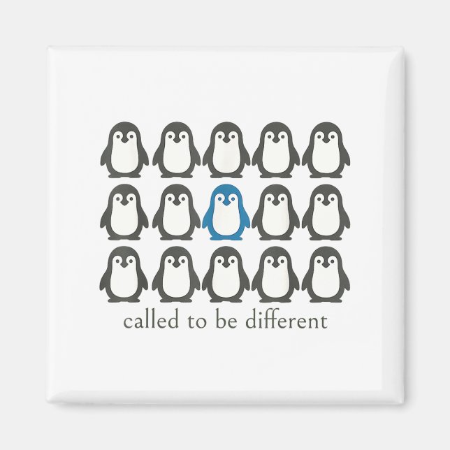 Called To Be Different Christian Penguin Faith Ins Magnet (Front)