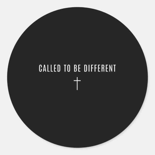 Called To Be Different - Minimalist Christian  Classic Round Sticker (Front)
