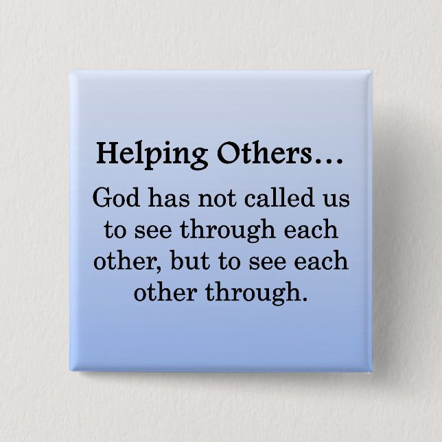 Called to Help Others Pinback Button (Front)