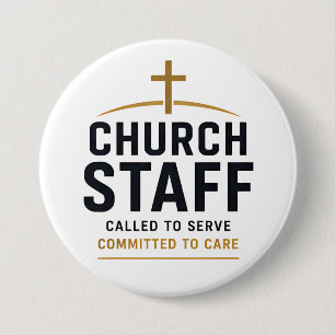 Called to Serve Church Staff Christian Typography Button