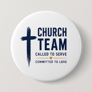 Called to Serve Church Team Christian Button