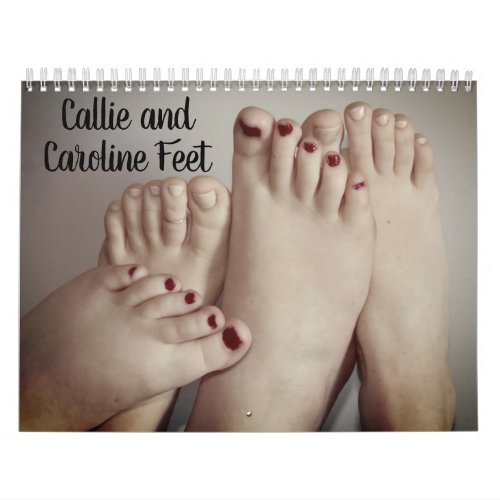 Callie  Caroline Feet Calendar