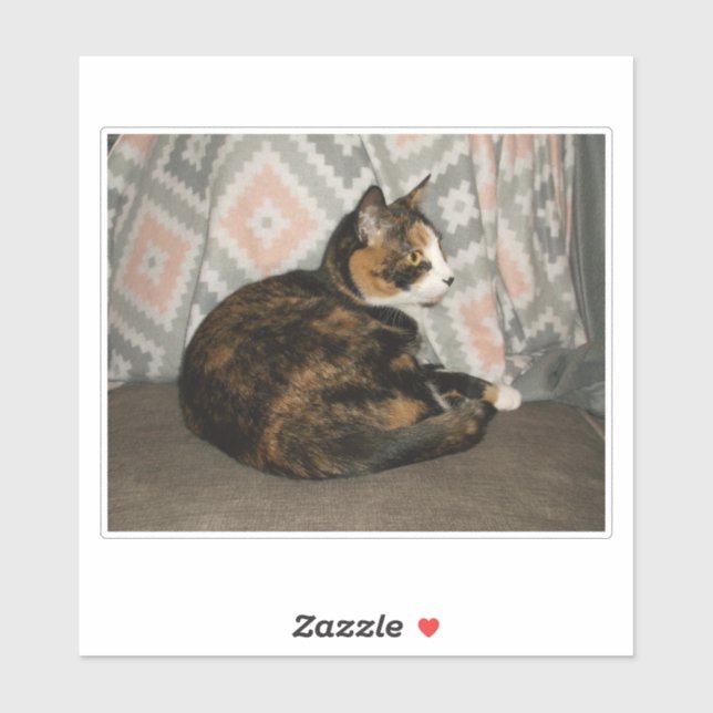 Callie Cat on Sofa Sticker (Sheet)