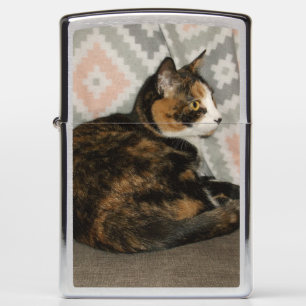 Callie Cat on Sofa Zippo Lighter