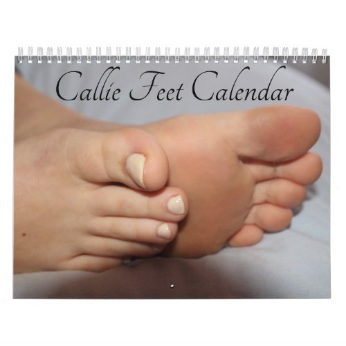 Callie Feet 12_month Calendar