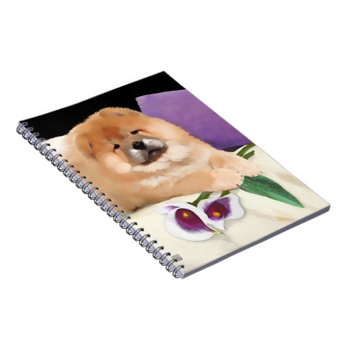 CALLIE heARTdog chow spiral notebook