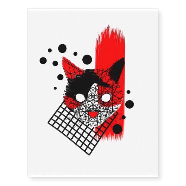 Callie Polka Large Temporary Tattoos (Front)