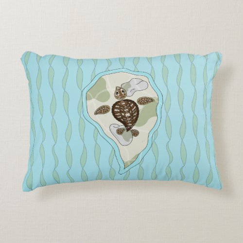 Callie the Sea Turtle Accent Pillow