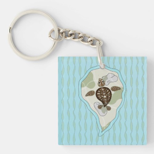 Callie the Sea Turtle Acrylic Keychain