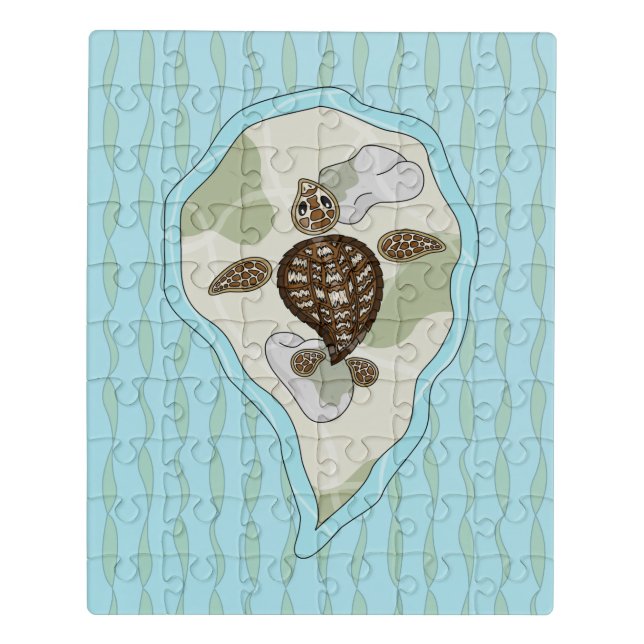 Callie the Sea Turtle Acrylic Puzzle (Puzzle Vertical)