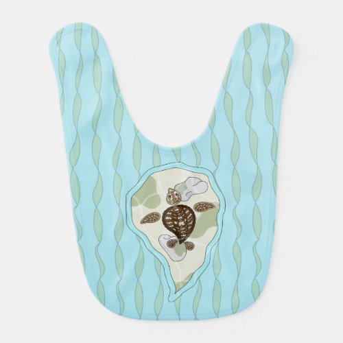 Callie the Sea Turtle Baby Bib