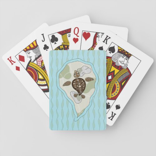 Callie the Sea Turtle Classic Playing Cards