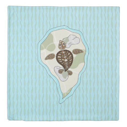 Callie the Sea Turtle Duvet Cover