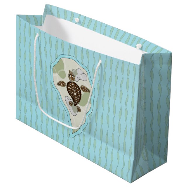 Callie the Sea Turtle Gift Bag (Front Angled)