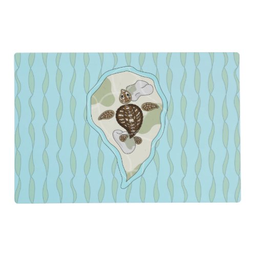 Callie the Sea Turtle Laminated Place Mat