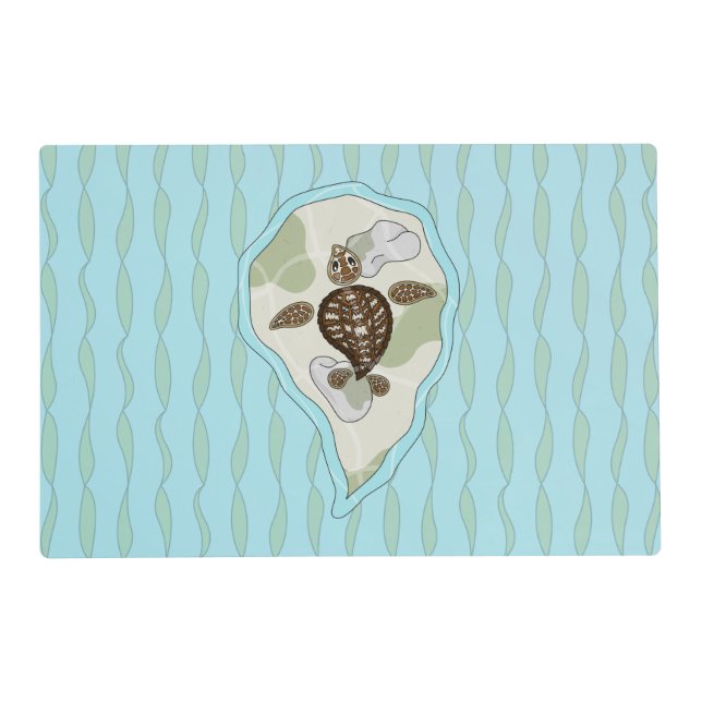Callie the Sea Turtle Laminated Place Mat (Front)