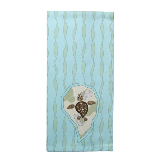 Callie the Sea Turtle Napkin (Half Fold)