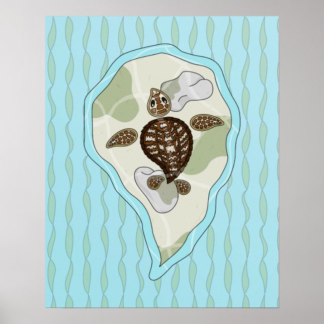 Callie the Sea Turtle Poster (Front)