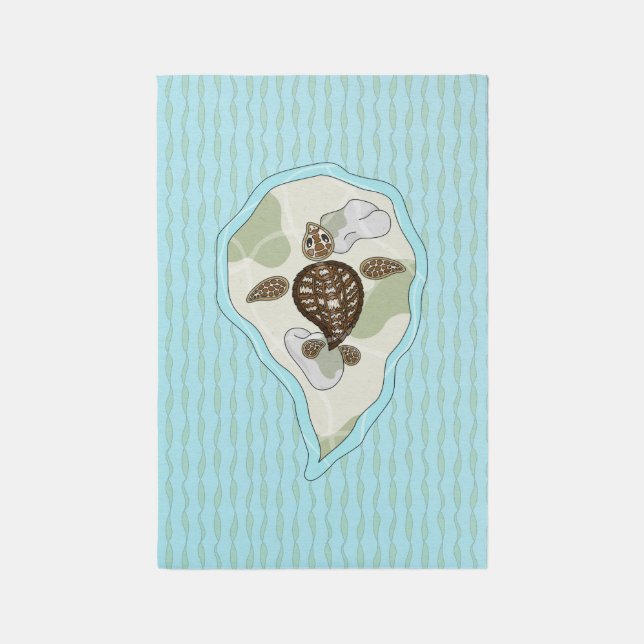 Callie the Sea Turtle  Rug (Front (Vertical))