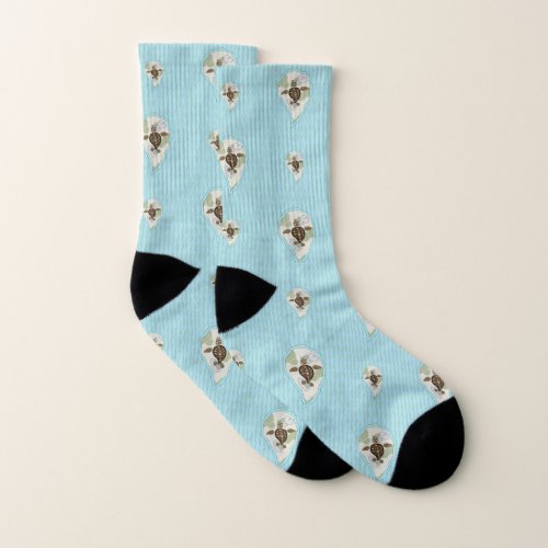 Callie the Sea Turtle Socks