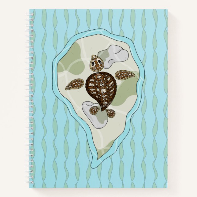 Callie the Sea Turtle Spiral Notebook (Front)