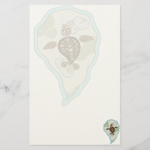 Callie the Sea Turtle Stationery