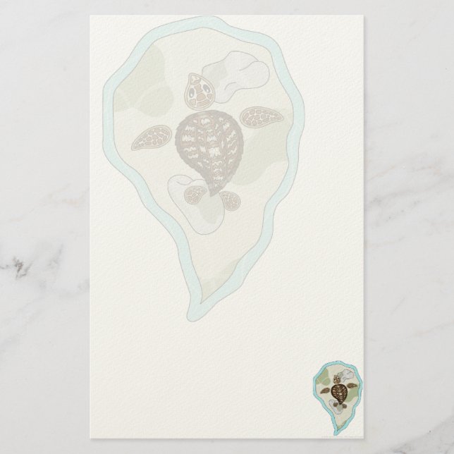 Callie the Sea Turtle Stationery (Front)