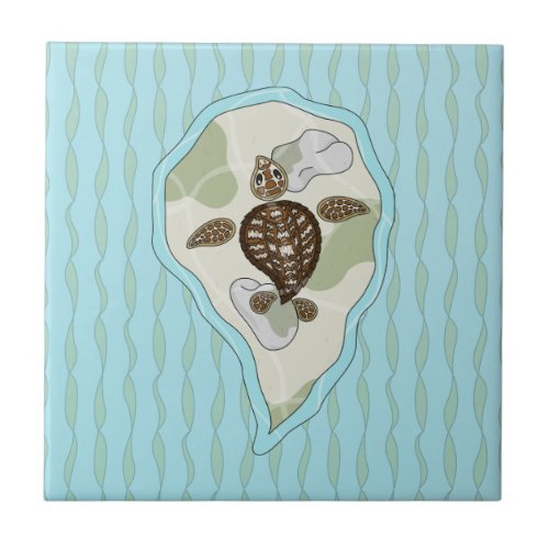 Callie the Sea Turtle Tile