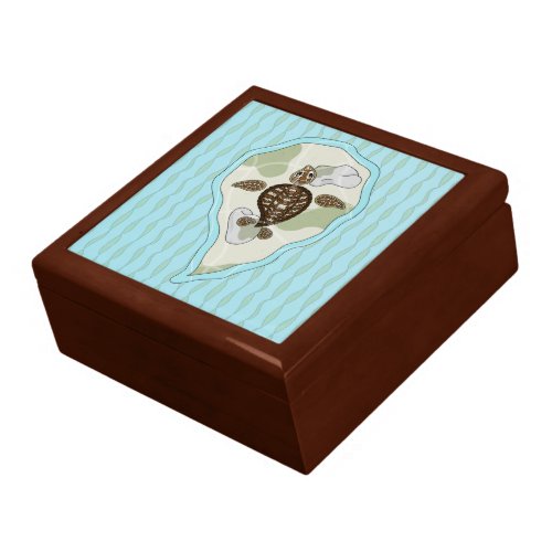 Callie the Sea Turtle Tile Box