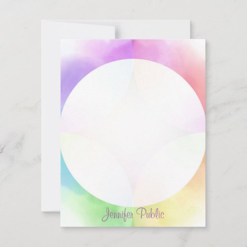 Calligraphed Monogram Watercolor Template Modern