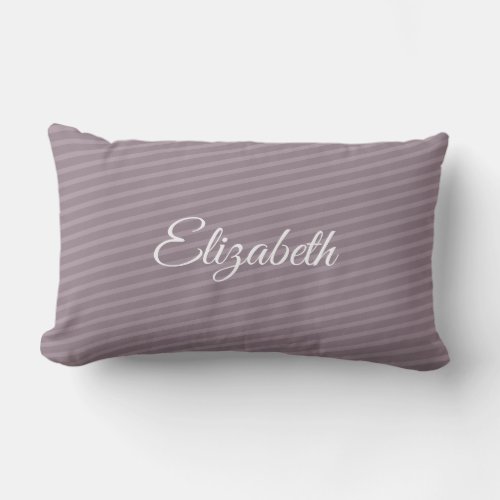 Calligraphed Name Script Elegant Modern Template Lumbar Pillow