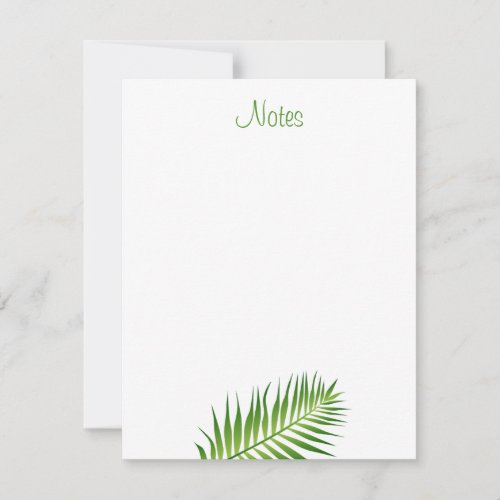 Calligraphed Script Floral Template Palm Leaves