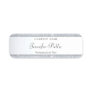 Calligraphed Silver Glitter Elegant Template Name Tag
