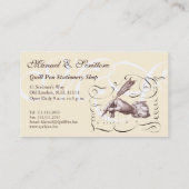 Calligraphic Business Card for Writer, Bookstore (Back)