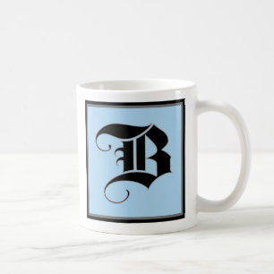 Calligraphic Capital Letter B Coffee Mug