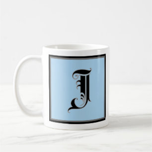 Calligraphic Capital Letter J Coffee Mug