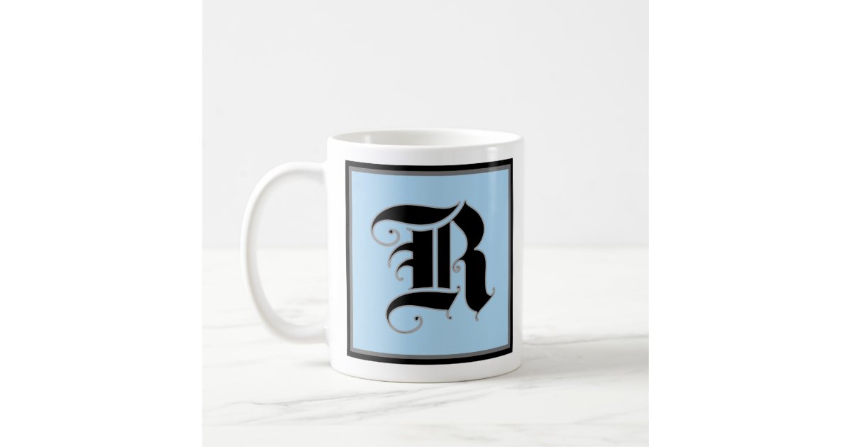 Calligraphic Capital Letter R Coffee Mug | Zazzle